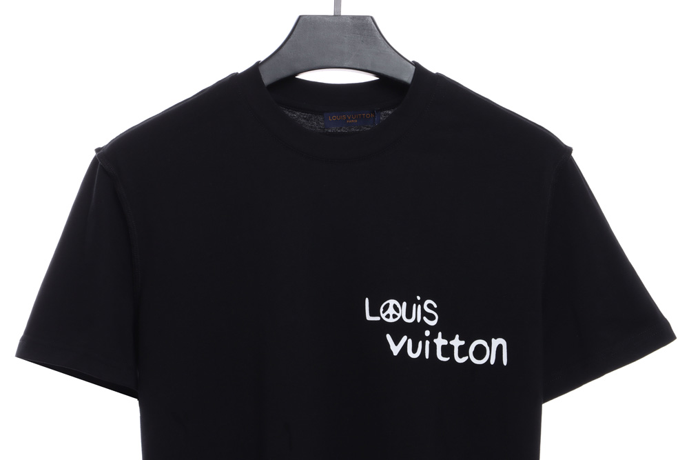 LV blue graffiti paratrooper short sleeve TSK1