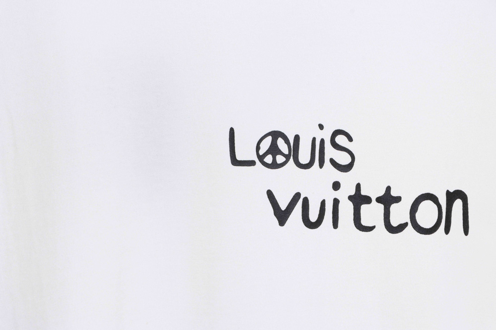 LV blue graffiti paratrooper short sleeves