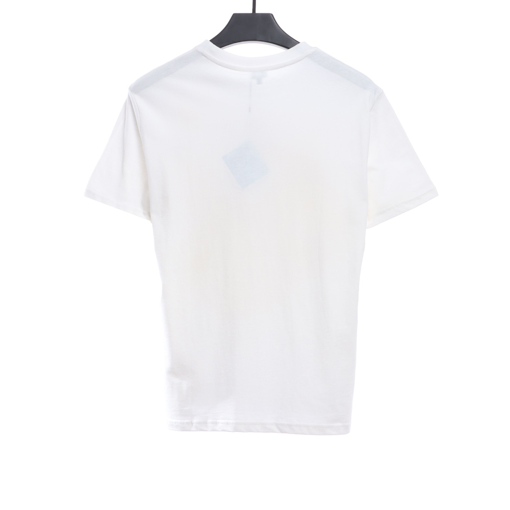 L0ew* floral embroidery short sleeves