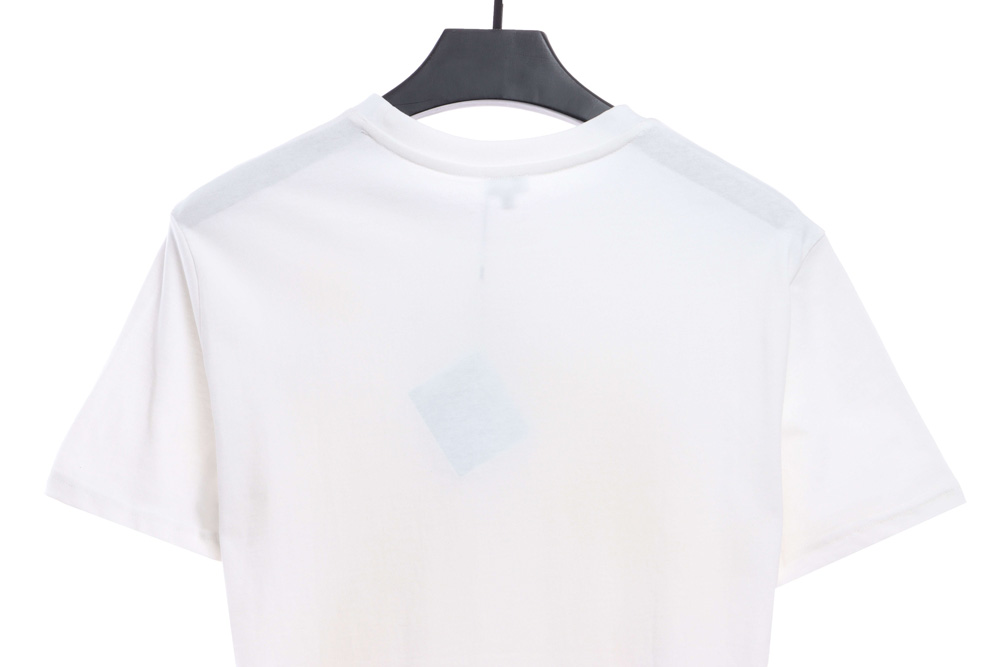 L0ew* floral embroidery short sleeves