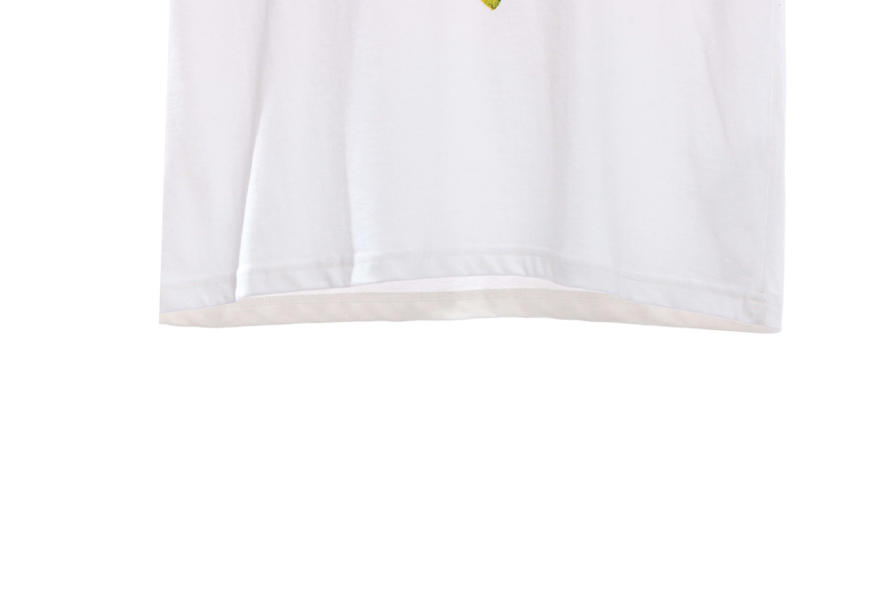 L0ew* floral embroidery short sleeves