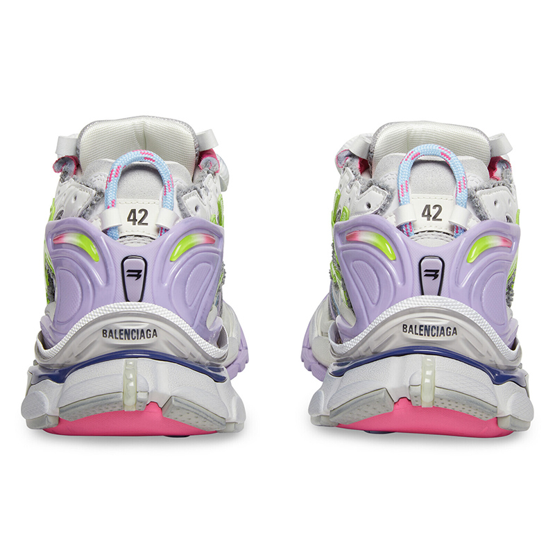 Ba*len*cia*ga runner leather free grey light purple neon yellow white