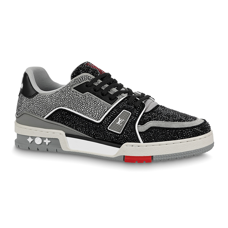 l0*is V*t0n lv trainer black grey crystal
