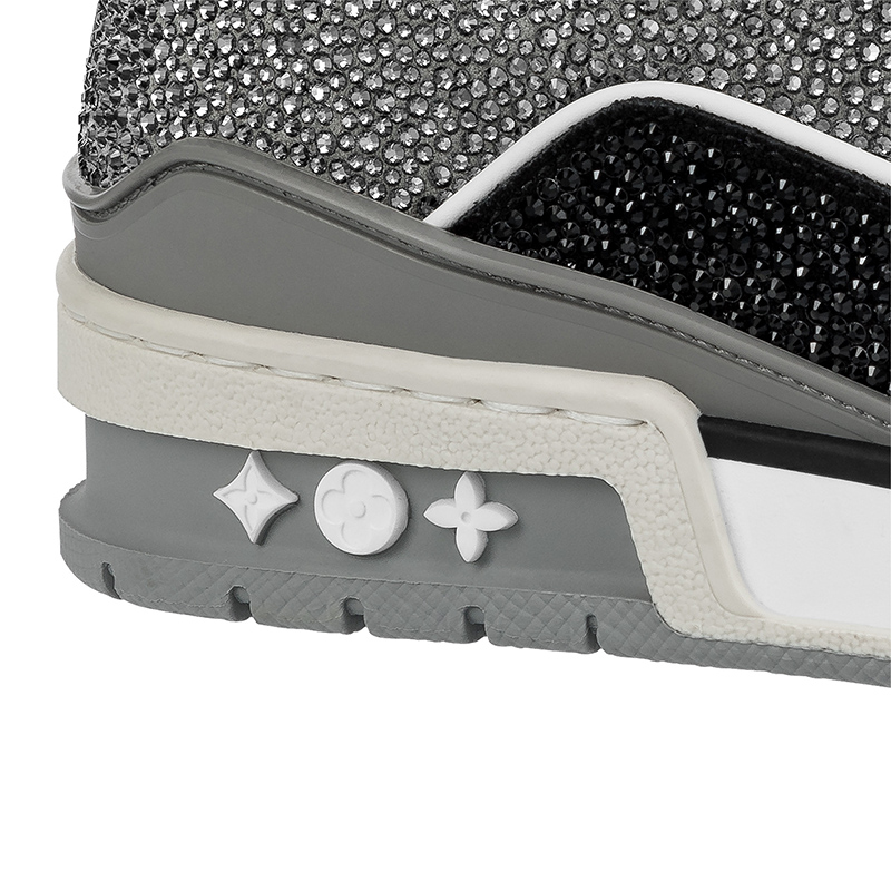 l0*is V*t0n lv trainer black grey crystal