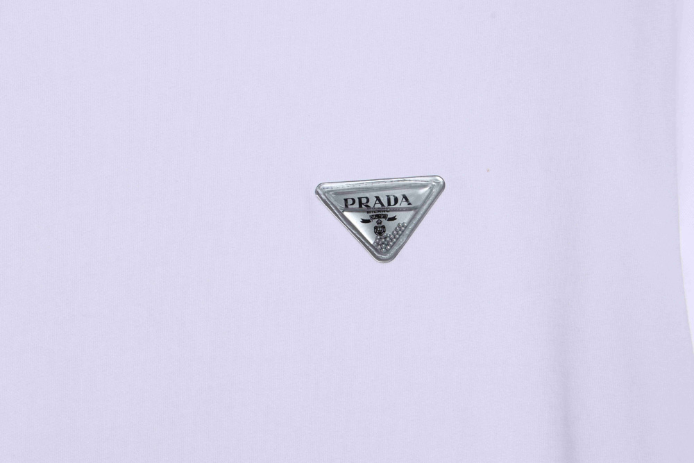 Pra*a chest logo triangle short sleeves