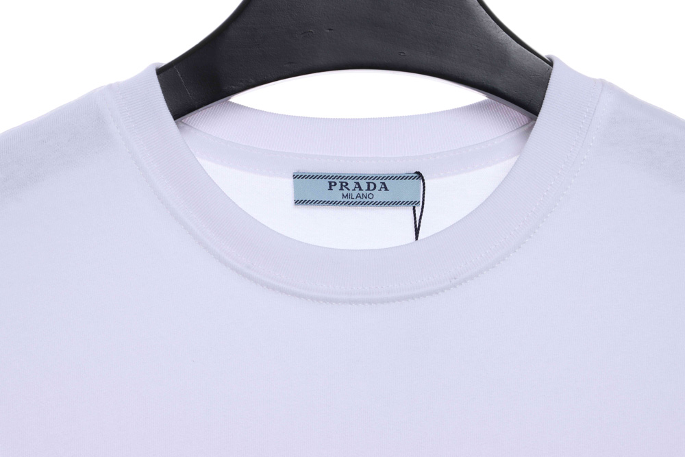Pra*a chest logo triangle short sleeves