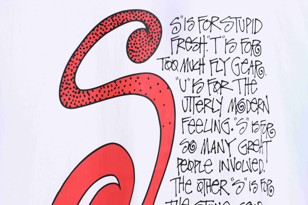 Stucey Mosquito Coil Pattern Handwritten Letter Short Sleeve_CM_1