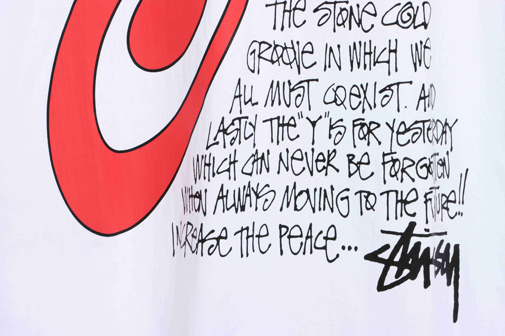 Stucey Mosquito Coil Pattern Handwritten Letter Short Sleeve_CM_1