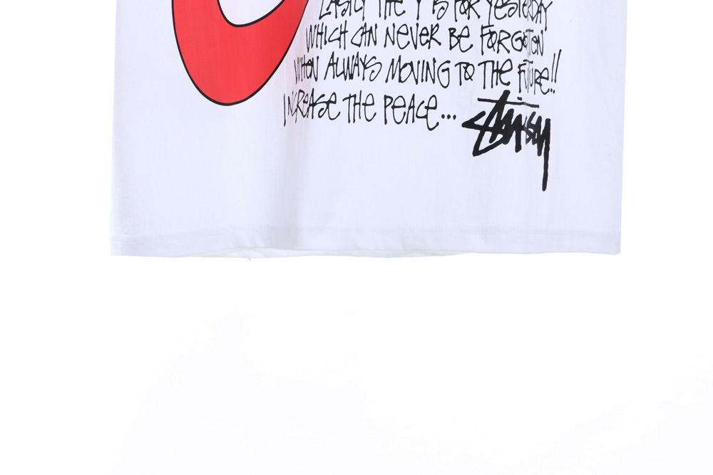 Stucey Mosquito Coil Pattern Handwritten Letter Short Sleeve_CM_1