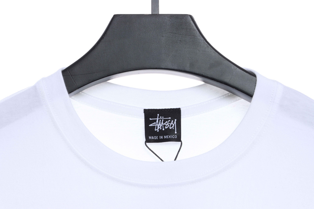 Stucey Mosquito Coil Pattern Handwritten Letter Short Sleeve_CM_1