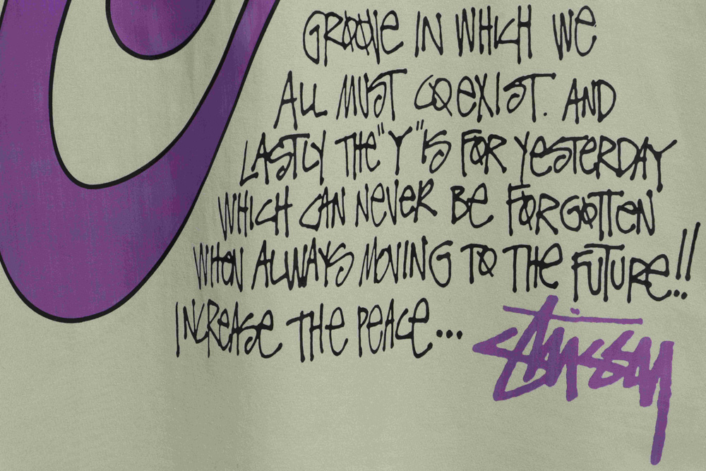 Stucey Mosquito Coil Pattern Handwritten Letter Short Sleeve_CM_2