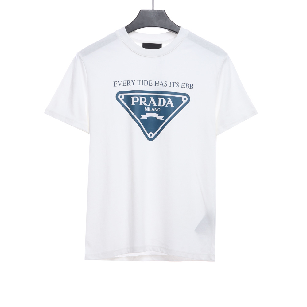 Pra*a blue triangle print short sleeves_cm_1