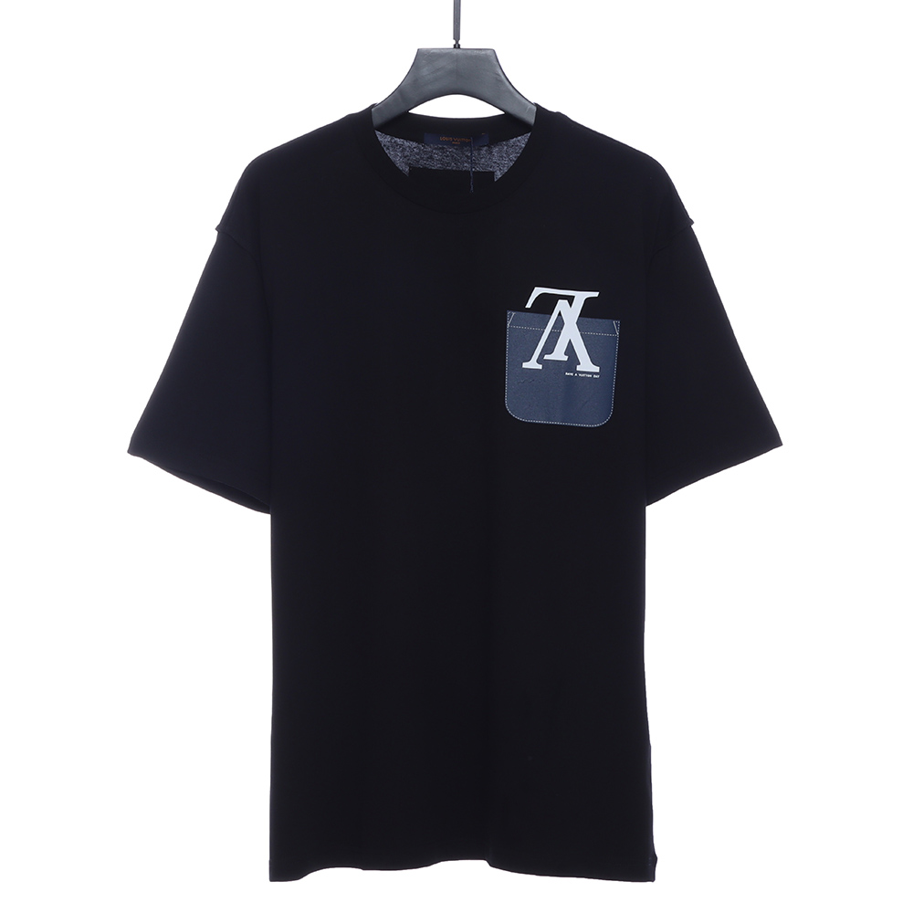 l0*is V*t0n chest fake pocket print short sleeves