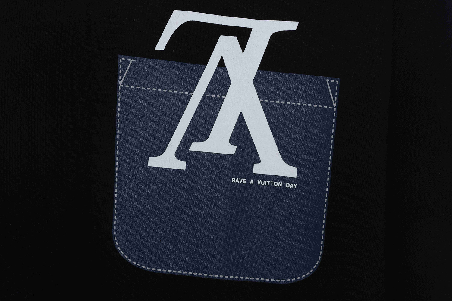 l0*is V*t0n chest fake pocket print short sleeves