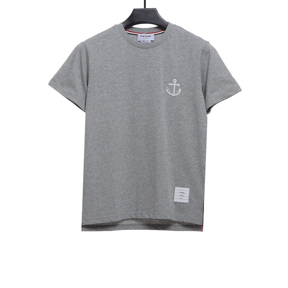 Thom Browne anchor embroidery crew neck short sleeves