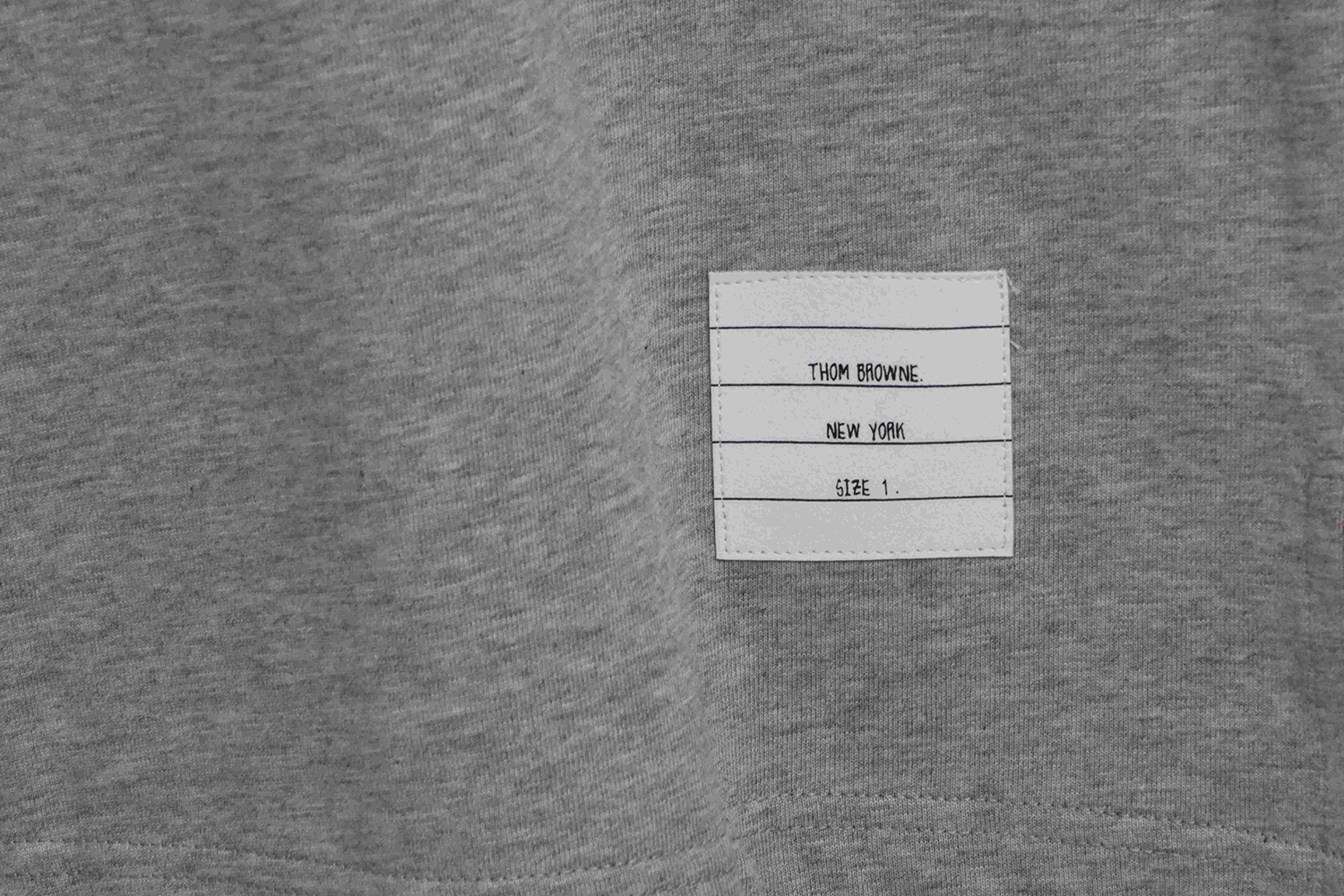 Thom Browne anchor embroidery crew neck short sleeves