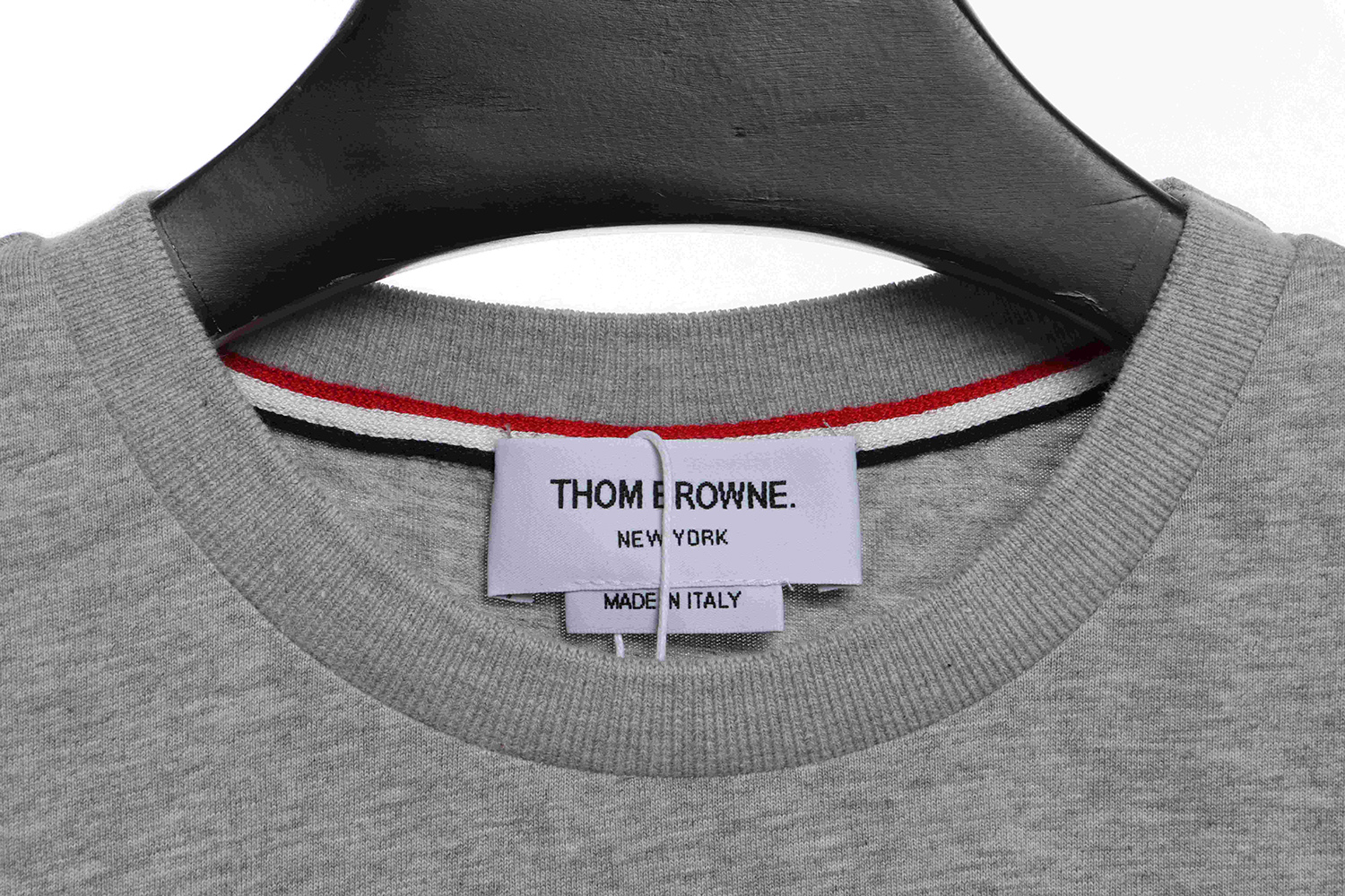 Thom Browne anchor embroidery crew neck short sleeves