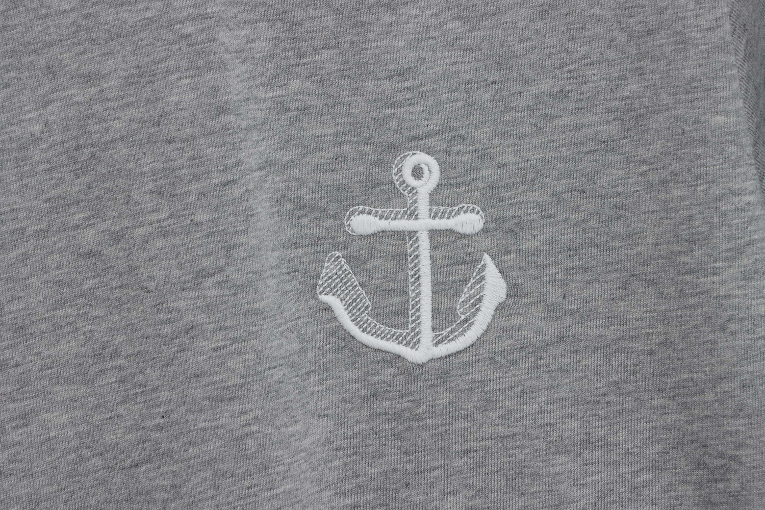 Thom Browne anchor embroidery crew neck short sleeves