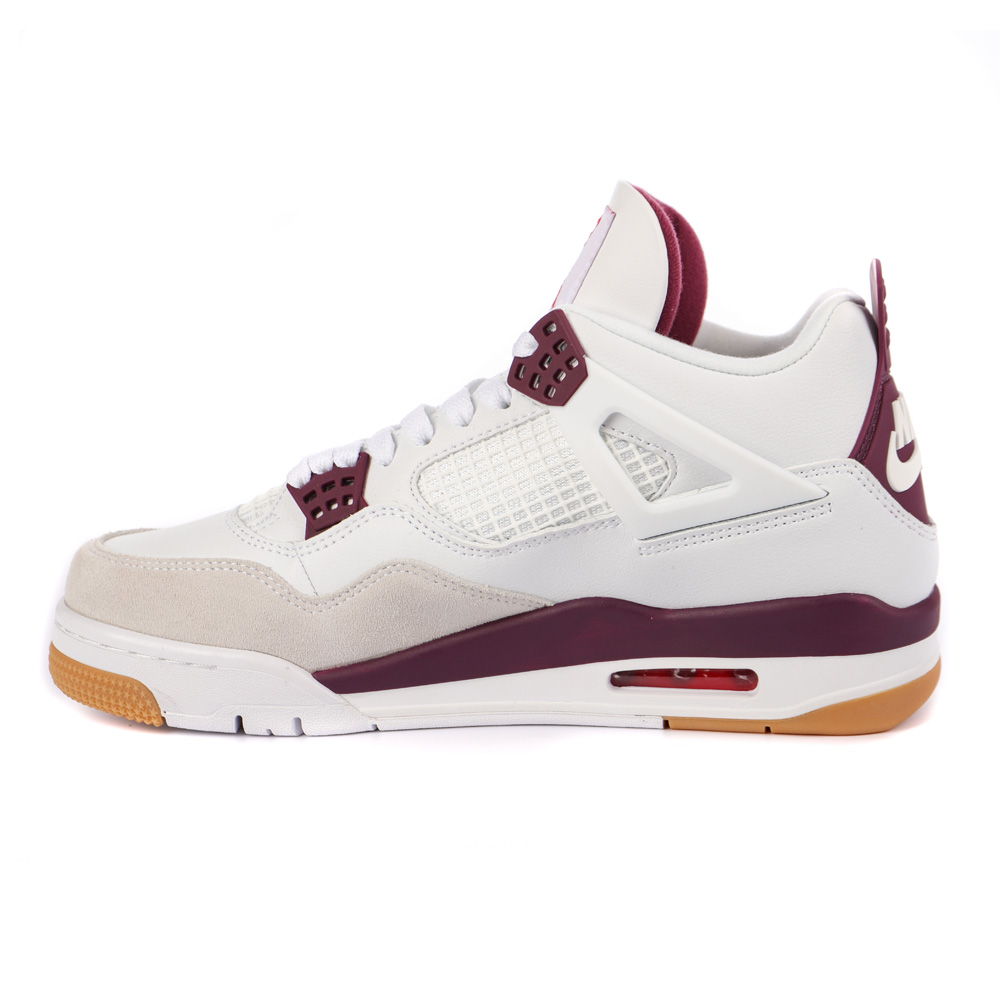 Nike SB x Air Jordan 4 AJ4 White Purple