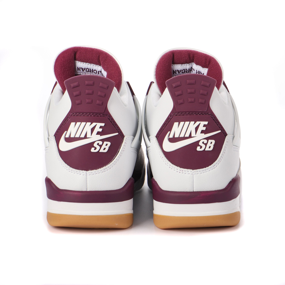 Nike SB x Air Jordan 4 AJ4 White Purple