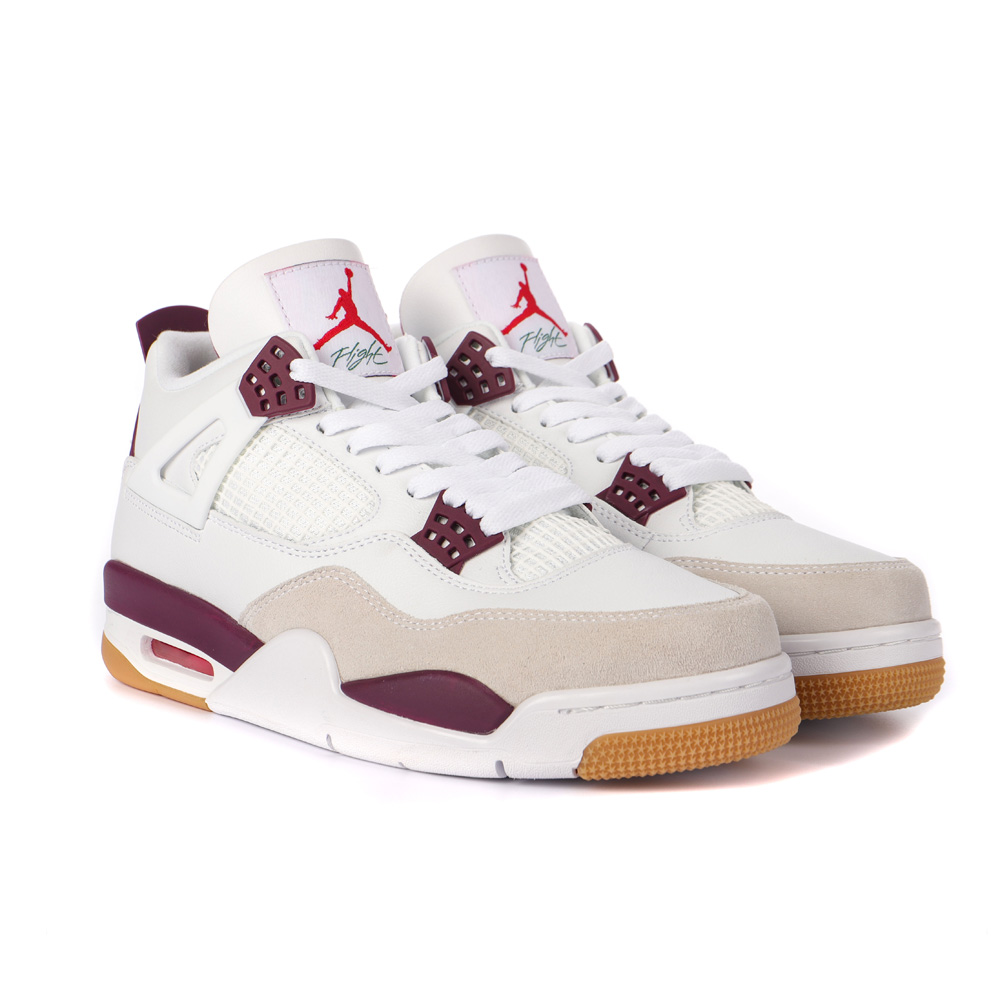 Nike SB x Air Jordan 4 AJ4 White Purple