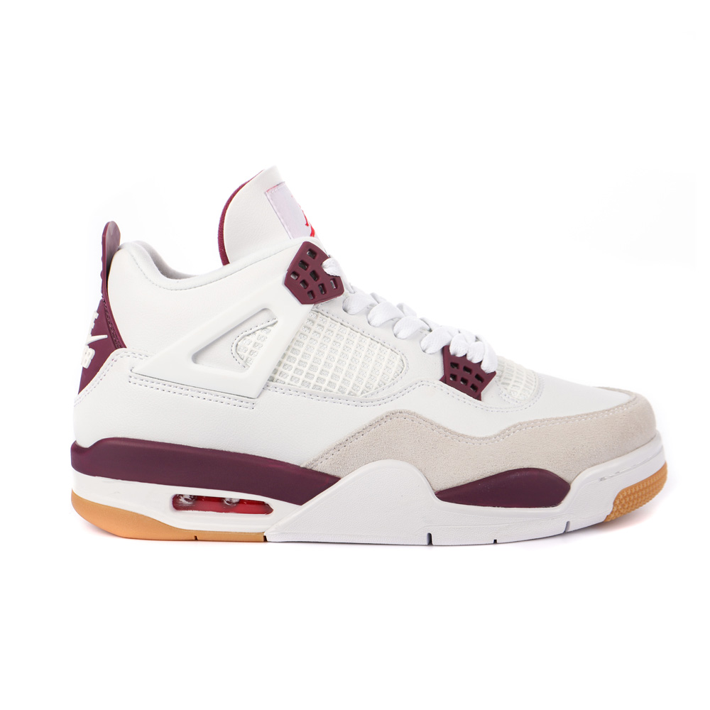 Nike SB x Air Jordan 4 AJ4 White Purple