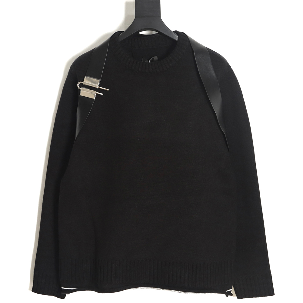 Givenchy 23FW snap button crew neck sweater