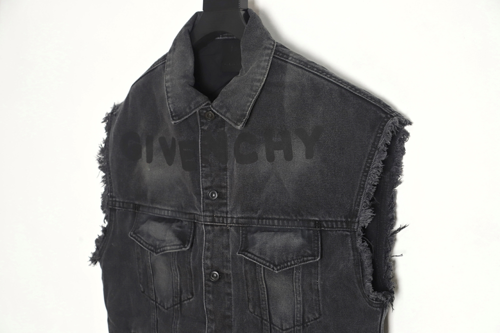 Givenchy 23FW Washed Denim Vest