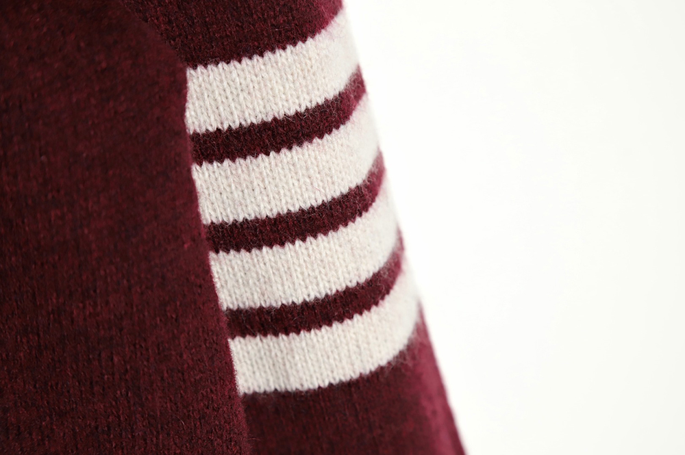 THOM BROWNE 21FW Three-Button Australian Wool Crew Neck Sweater