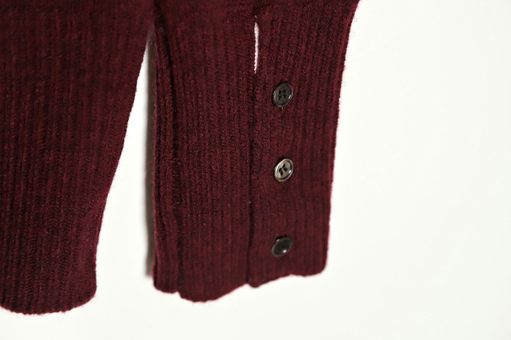 THOM BROWNE 21FW Three-Button Australian Wool Crew Neck Sweater