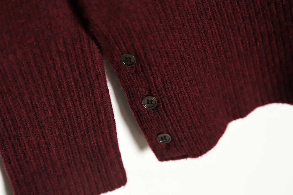 THOM BROWNE 21FW Three-Button Australian Wool Crew Neck Sweater