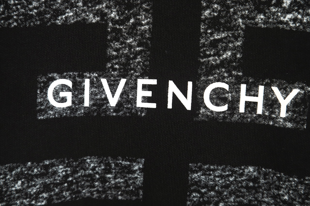 Givenchy 23FW fuzzy print crewneck sweatshirt