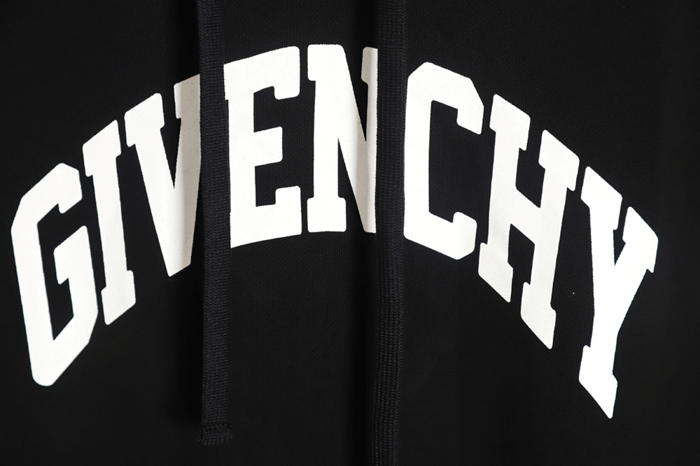 Givenchy 22FW letter print hooded sweatshirt