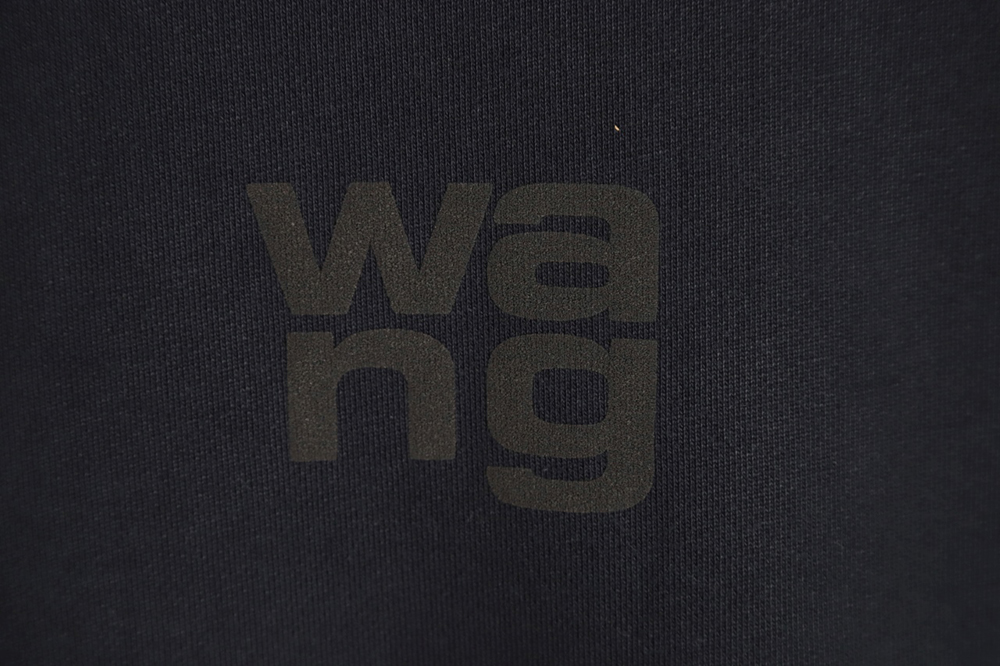 Alexander wang 23FW foam flag letter crew neck sweatshirt