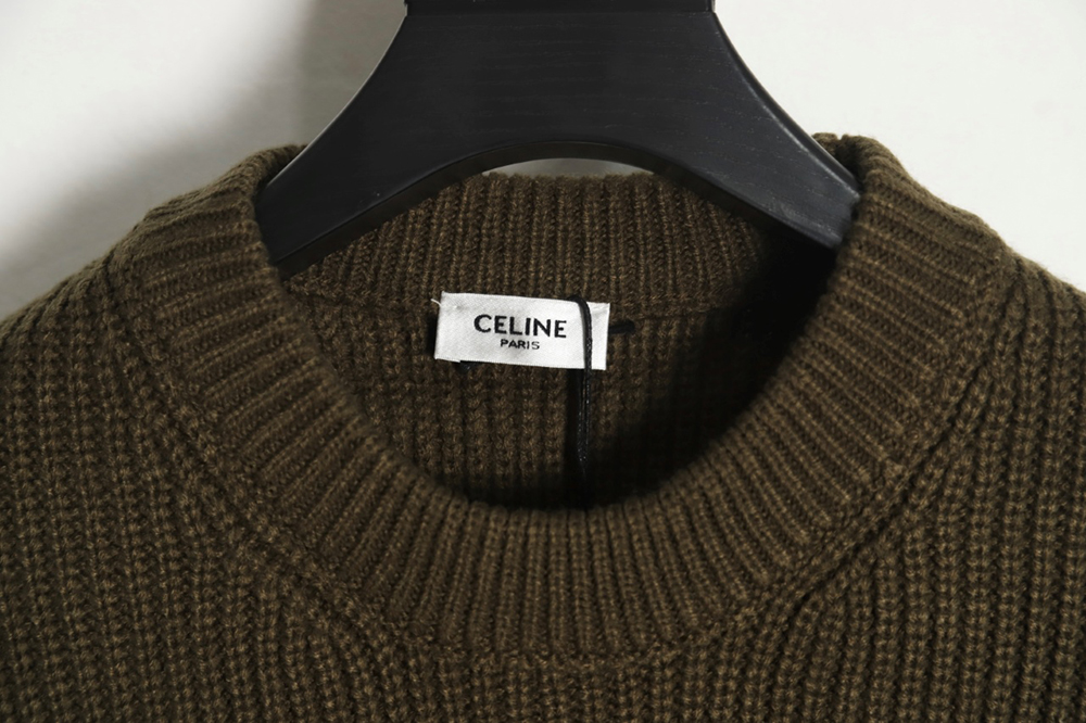 Ce**e 23fw letter logo crew neck sweater