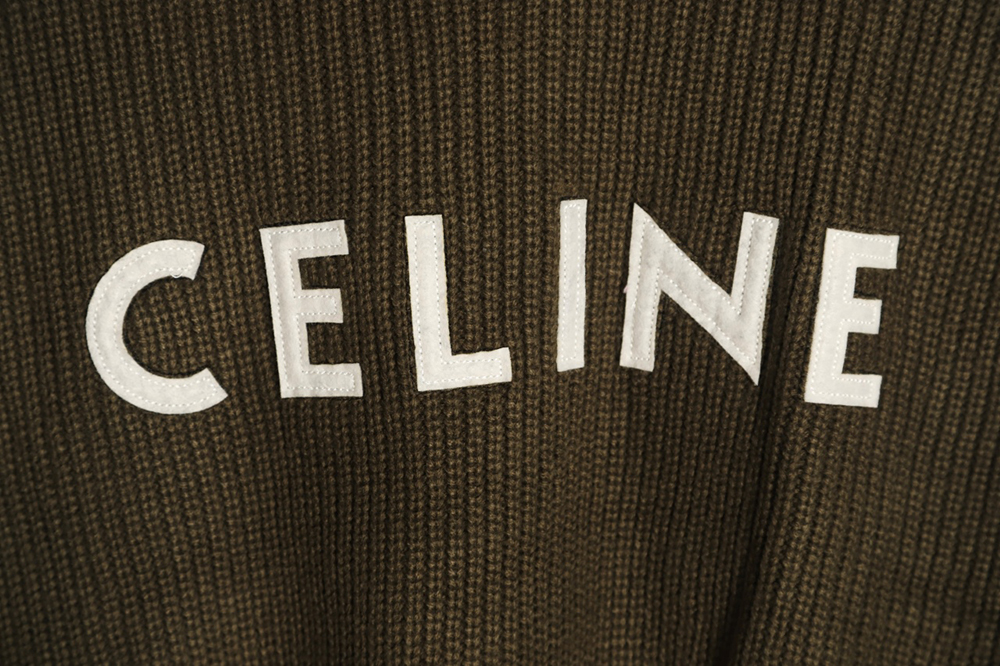 Ce**e 23fw letter logo crew neck sweater