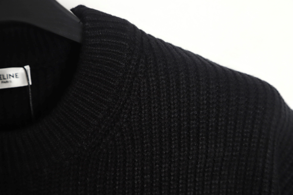 Ce**e 23fw letter logo crew neck sweater