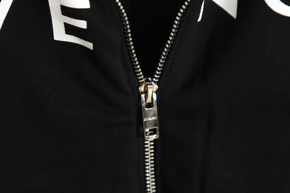 Givenchy heavy-tech knitted sweater patchwork jacket