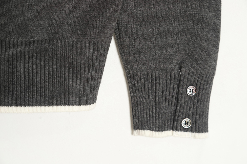 Thom Browne 23FW plaid dachshund cardigan sweater