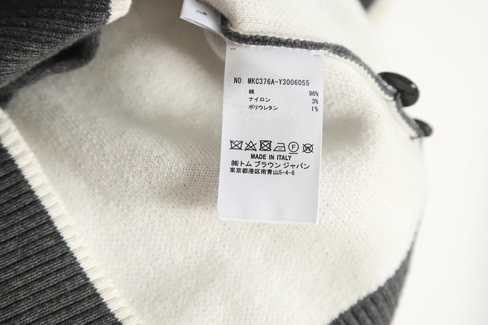 Thom Browne 23FW plaid dachshund cardigan sweater