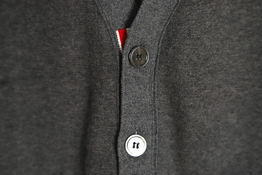 Thom Browne 23FW plaid dachshund cardigan sweater