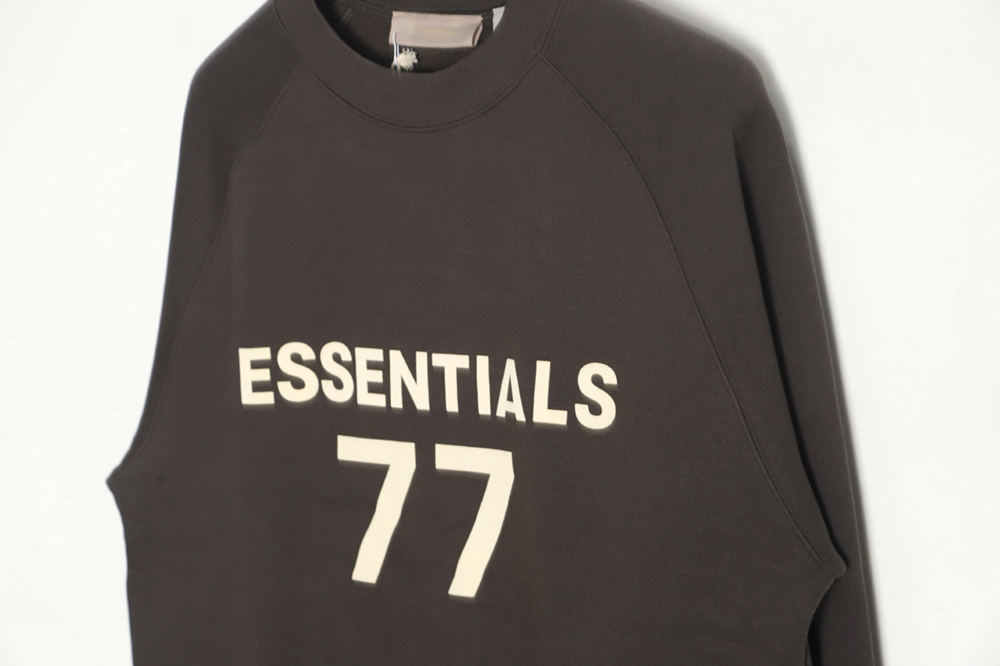 FEAR OF GOD essential multi-thread flocked 77 printed round neck sweatshirt