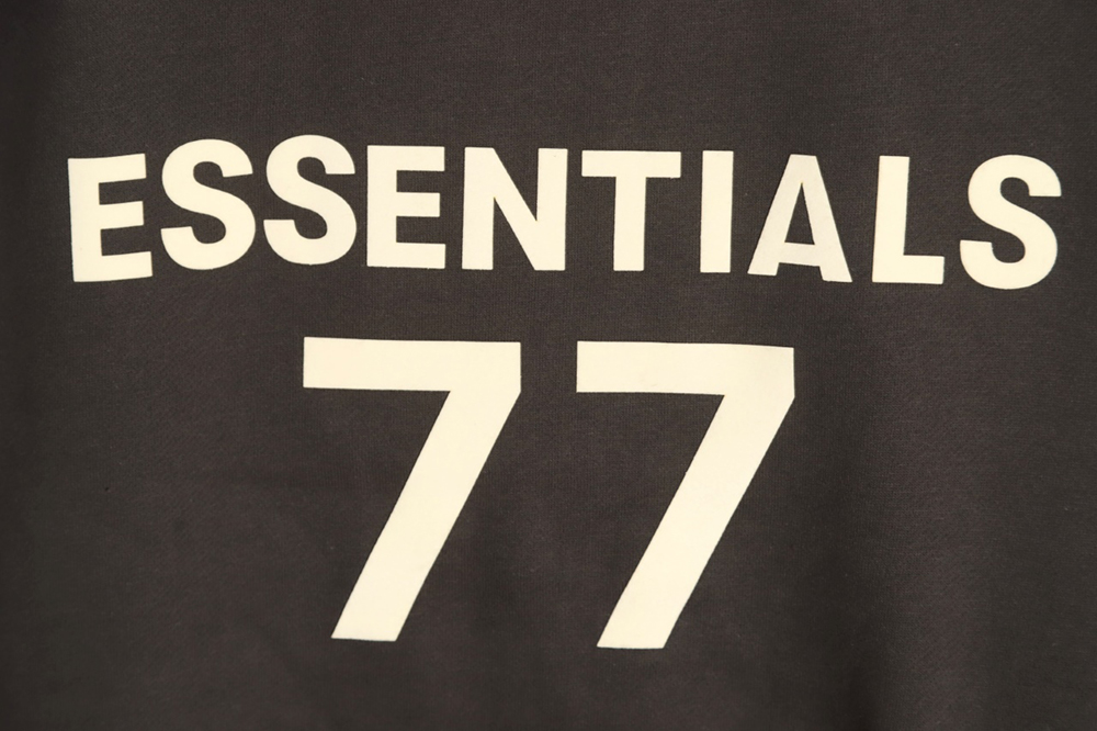 FEAR OF GOD essential multi-thread flocked 77 printed round neck sweatshirt