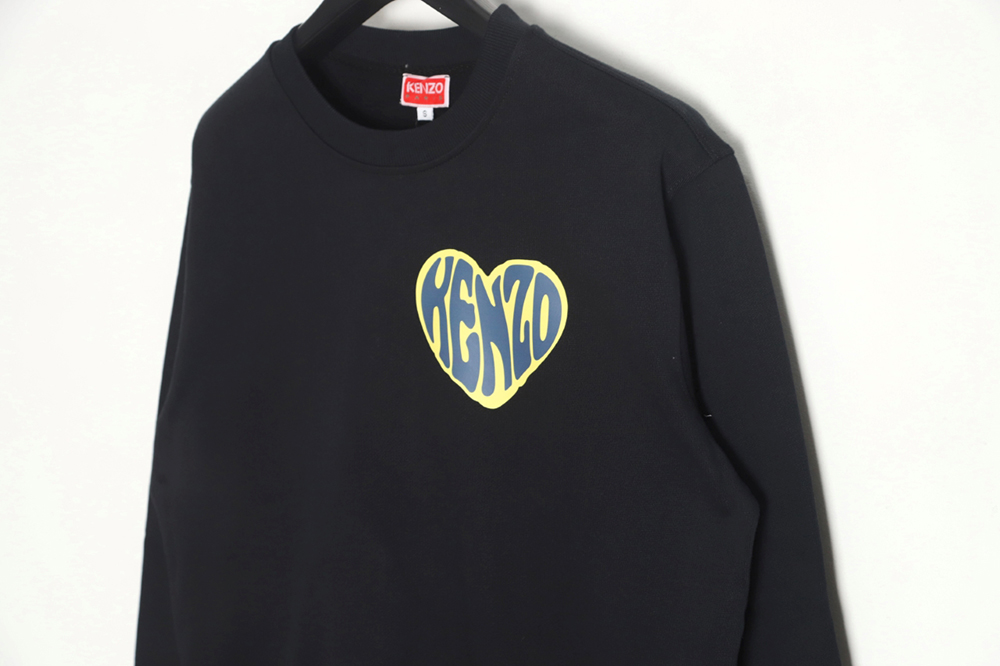 Kenzo 23FW small love printed round neck sweatshirt