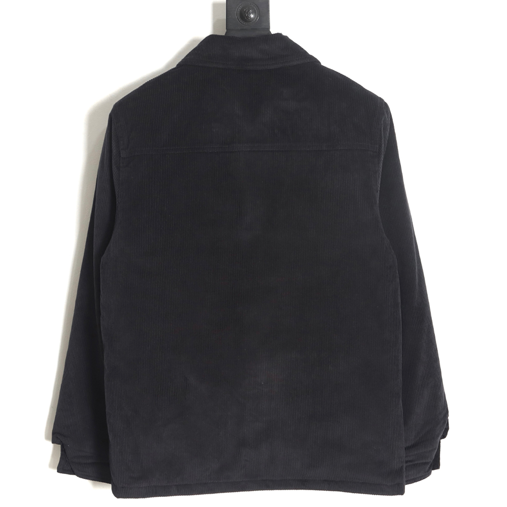 Pra*a 23fw pocket corduroy long-sleeved shirt jacket navy blue