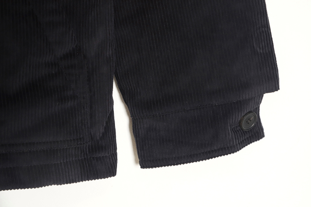 Pra*a 23fw pocket corduroy long-sleeved shirt jacket navy blue
