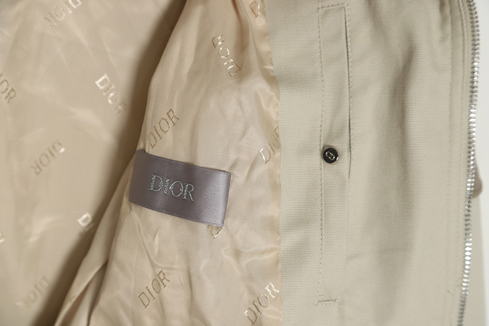 D*or 23ss autumn and winter new stand collar long sleeve flight jacket