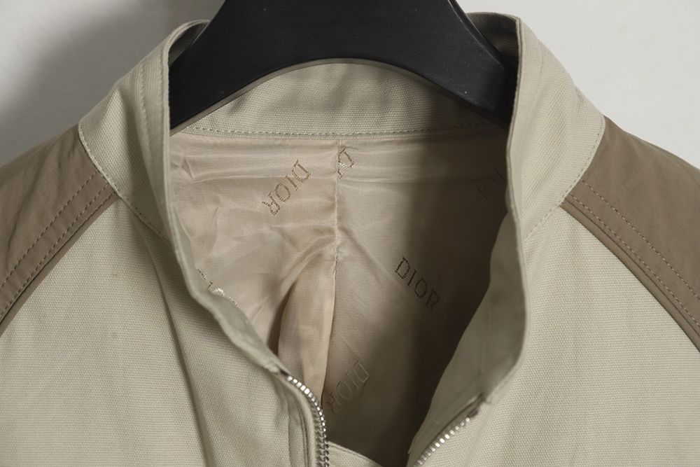 D*or 23ss autumn and winter new stand collar long sleeve flight jacket