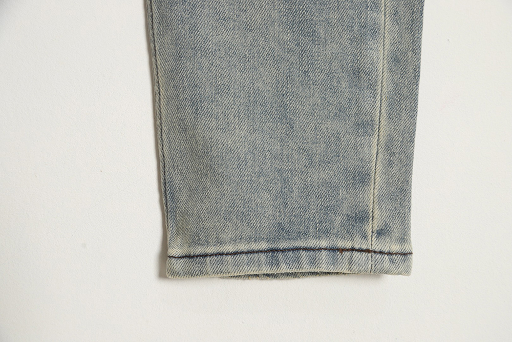 Stone island back logo denim trousers