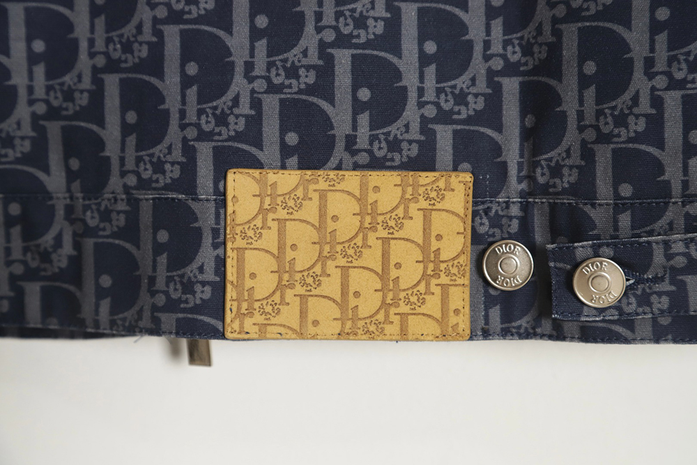 D*or 23ss new full printed old flower zipper jacket